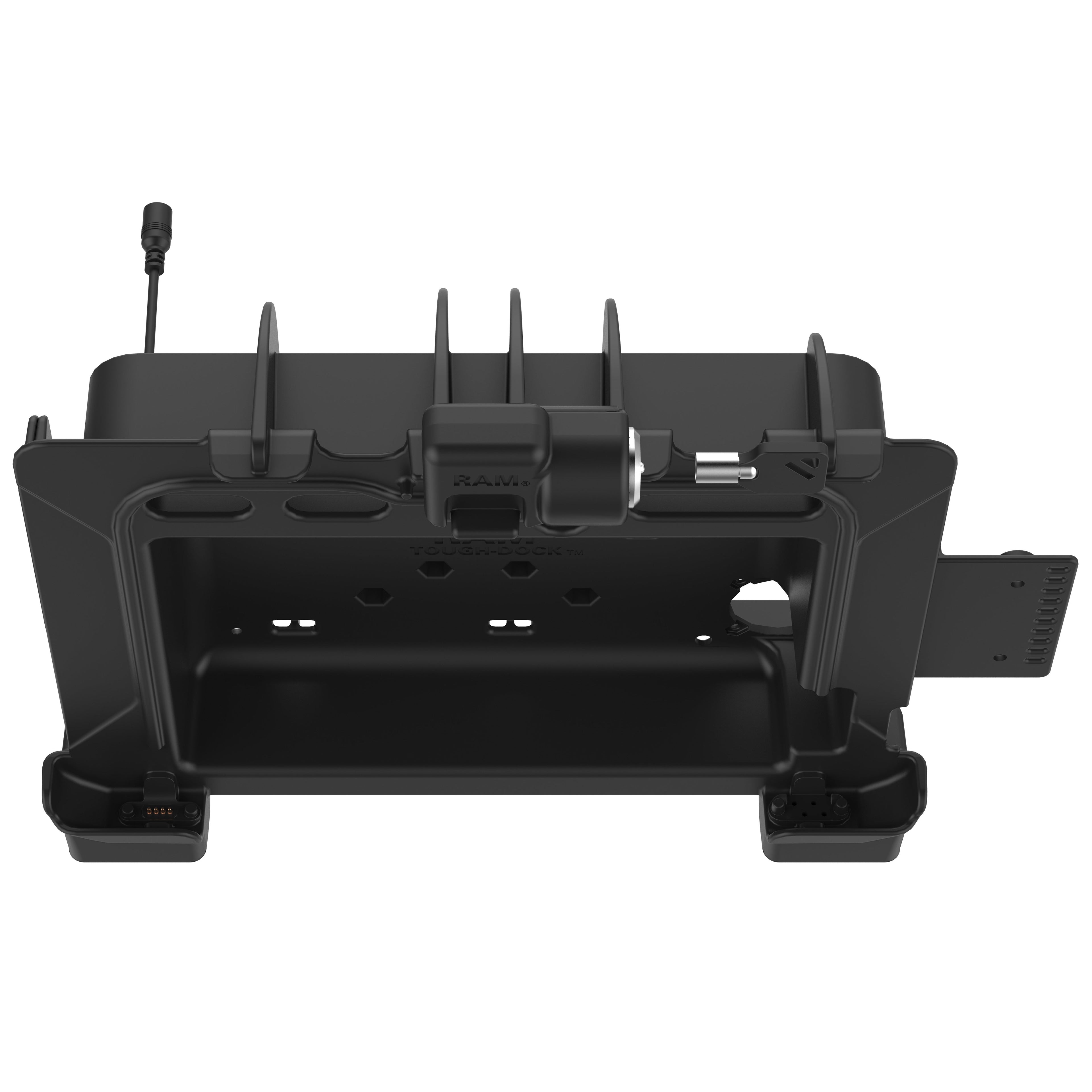RAM-HOL-ZE22PLU:RAM-HOL-ZE22PLU_1:RAM® Powered Locking Dock for Zebra ET8x 2-in-1 Tablet