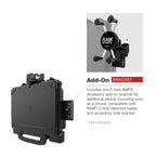 RAM-HOL-ZE22PLU:RAM-HOL-ZE22PLU_1:RAM® Powered Locking Dock for Zebra ET8x 2-in-1 Tablet