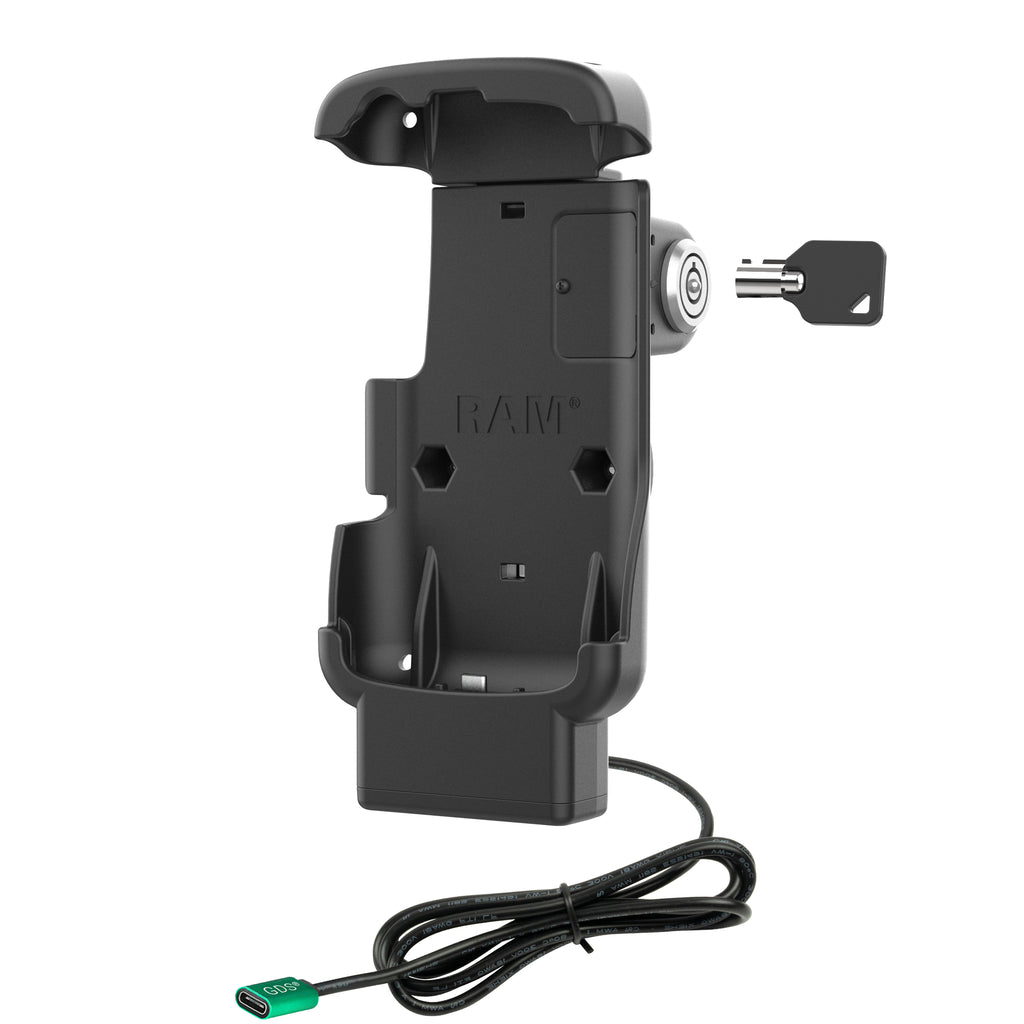 RAM-HOL-ZE24L-CU:RAM-HOL-ZE24L-CU_1:RAM® Locking Form-Fit Powered Dock for Zebra TC22 & TC27 with Boot