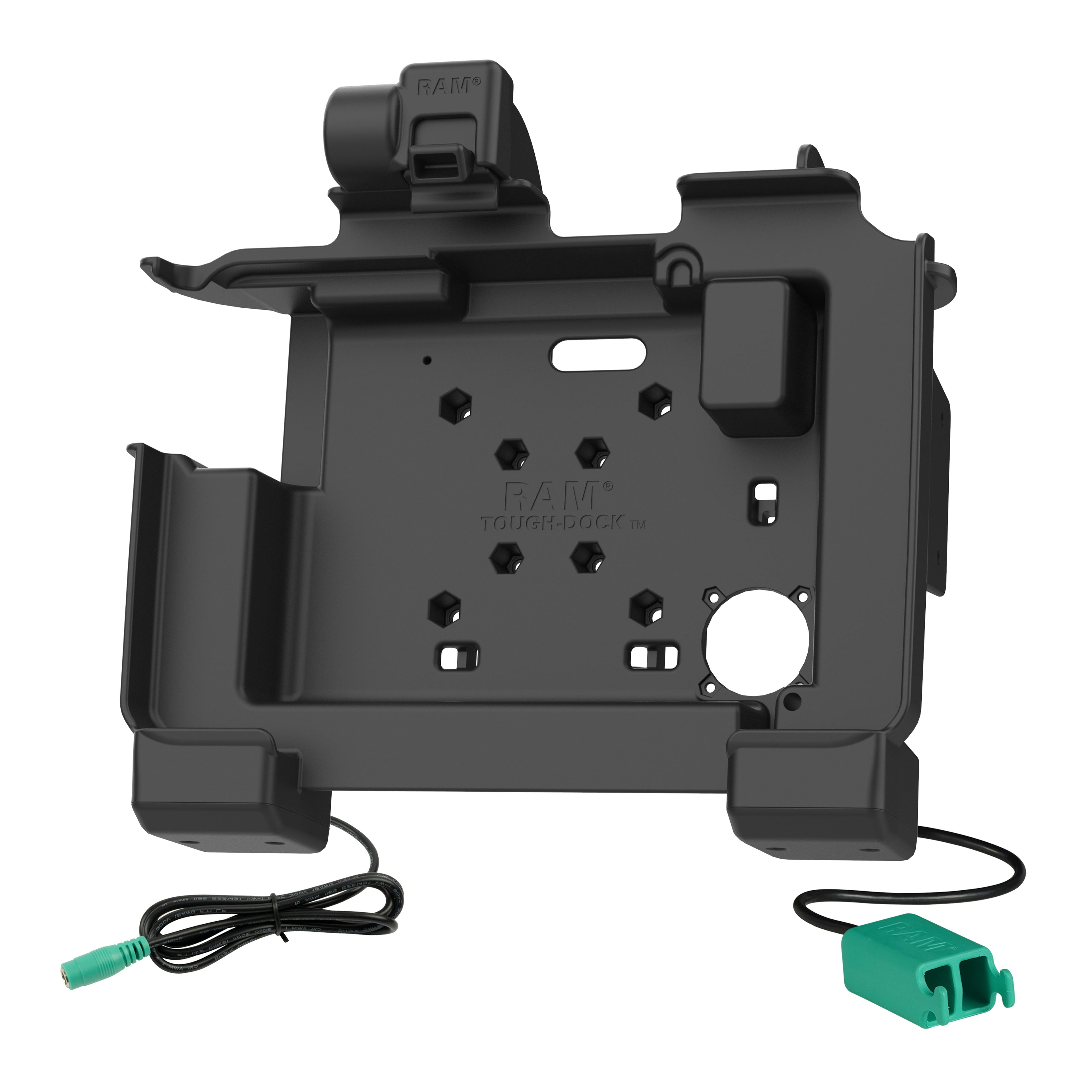 RAM-HOL-ZE25PD2HU:RAM-HOL-ZE25PD2HU_1:RAM® Power + Dual USB Dock for Zebra ET6x - Heated Pins