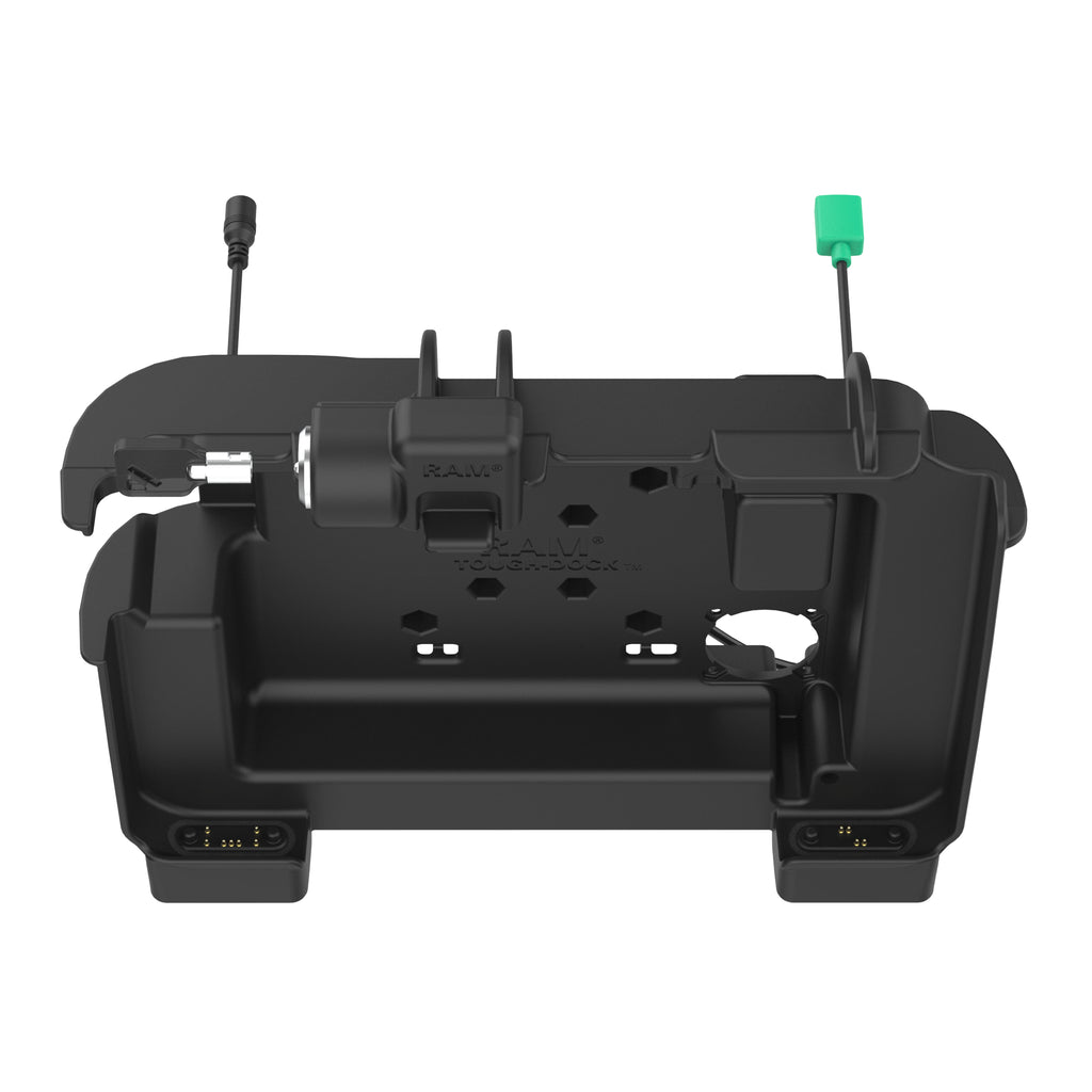 RAM-HOL-ZE25PDHLU:RAM-HOL-ZE25PDHLU_1:RAM® Power + Data Locking Dock for Zebra ET6x - Heated Pins