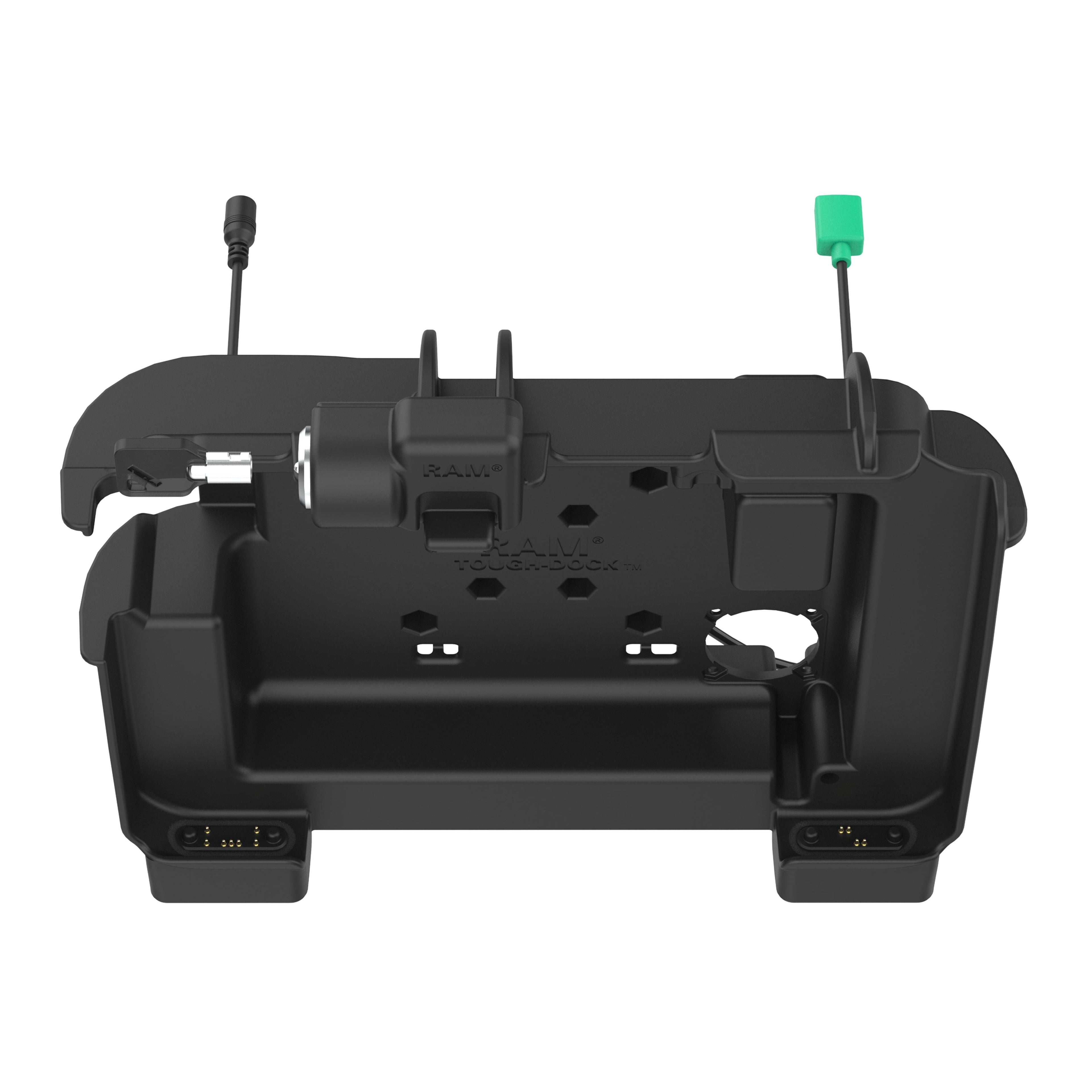 RAM-HOL-ZE25PDHLU:RAM-HOL-ZE25PDHLU_1:RAM® Power + Data Locking Dock for Zebra ET6x - Heated Pins