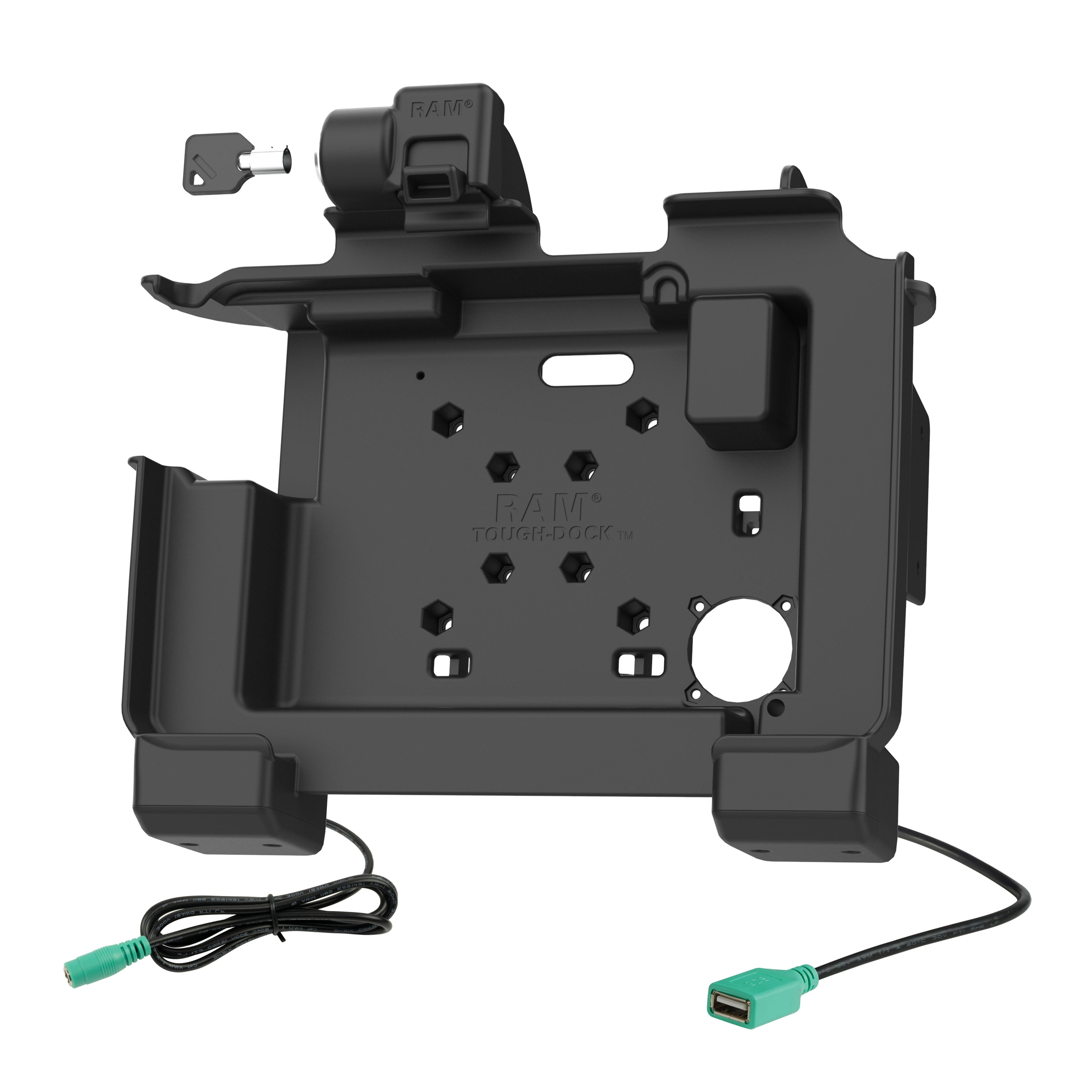 RAM-HOL-ZE25PDLU:RAM-HOL-ZE25PDLU_1:RAM® Power + Data Locking Dock for Zebra ET6x