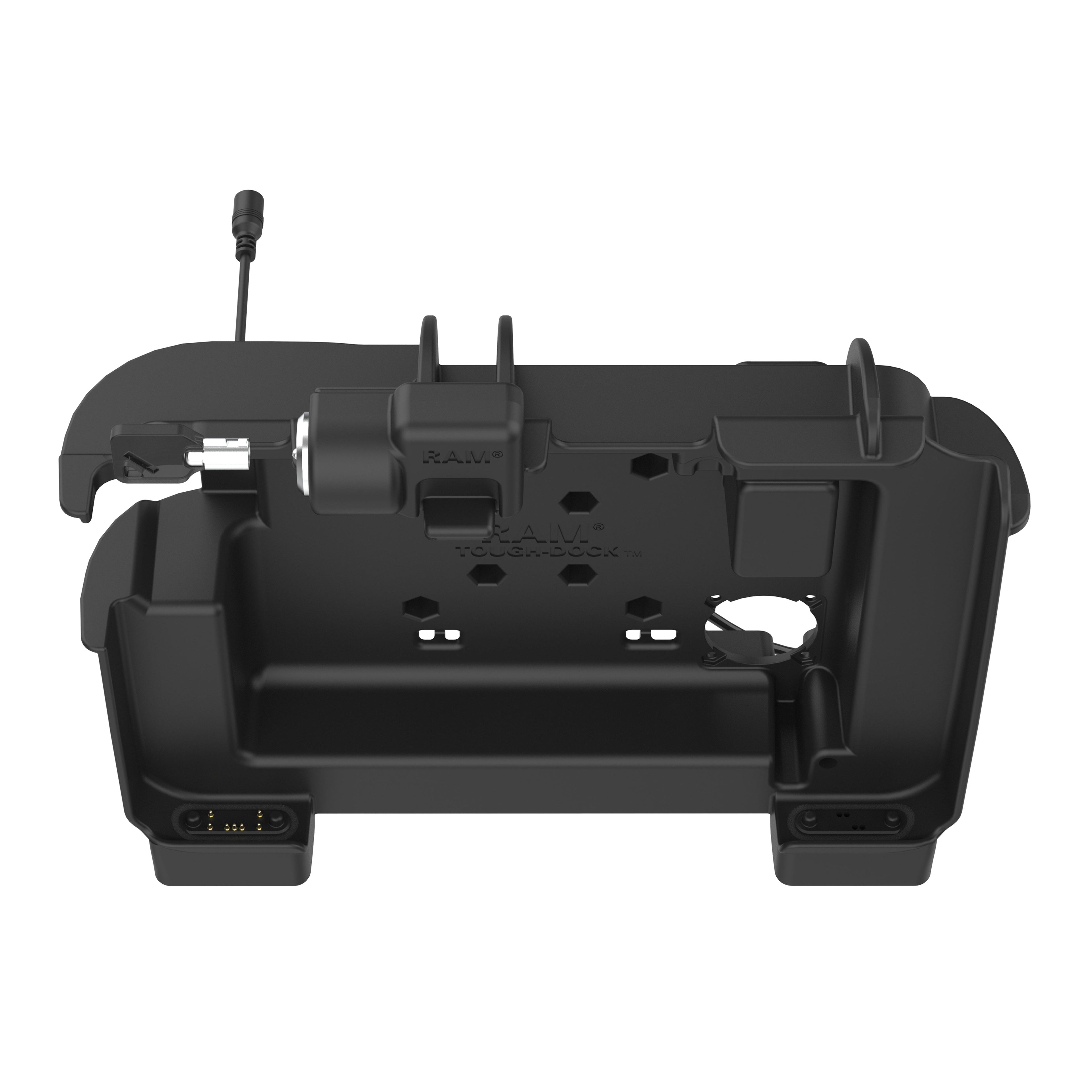 RAM-HOL-ZE25PHLU:RAM-HOL-ZE25PHLU_1:RAM® Powered Locking Dock for Zebra ET6x - Heated Pins