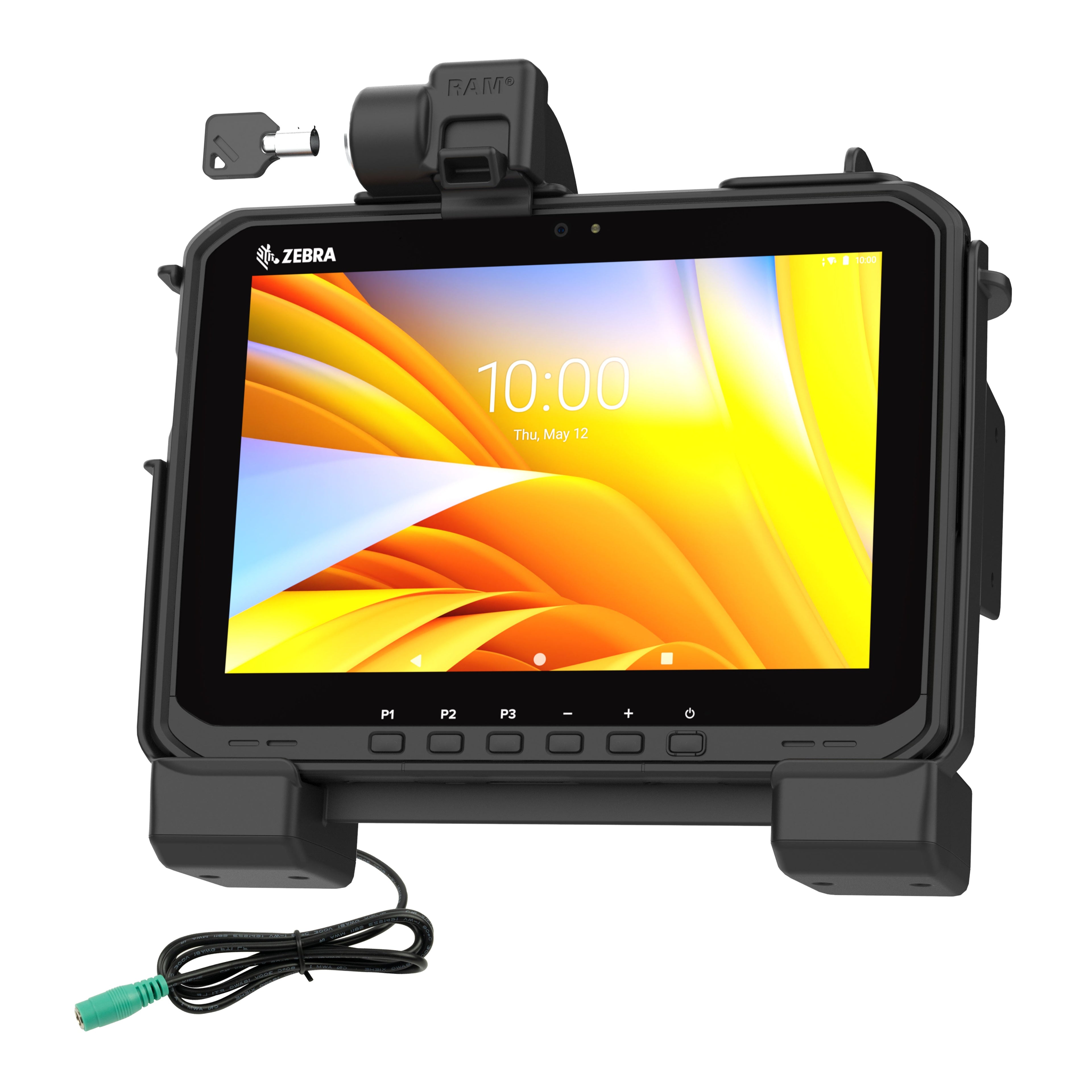 RAM-HOL-ZE25PLU:RAM-HOL-ZE25PLU_1:RAM® Powered Locking Dock for Zebra ET6x