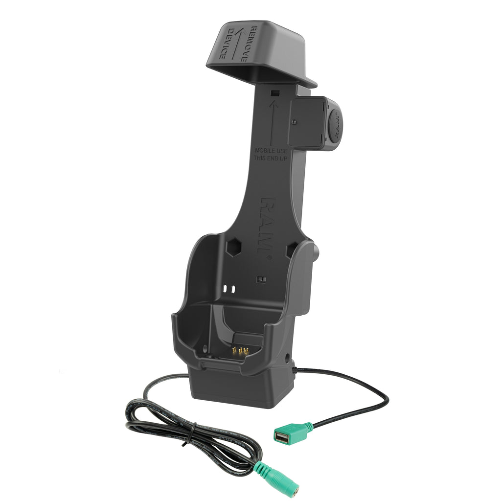 RAM-HOL-ZE26PDHU:RAM-HOL-ZE26PDHU_1:RAM® Powered Dock + Single USB-A for Zebra TC8300 - Heated Pins