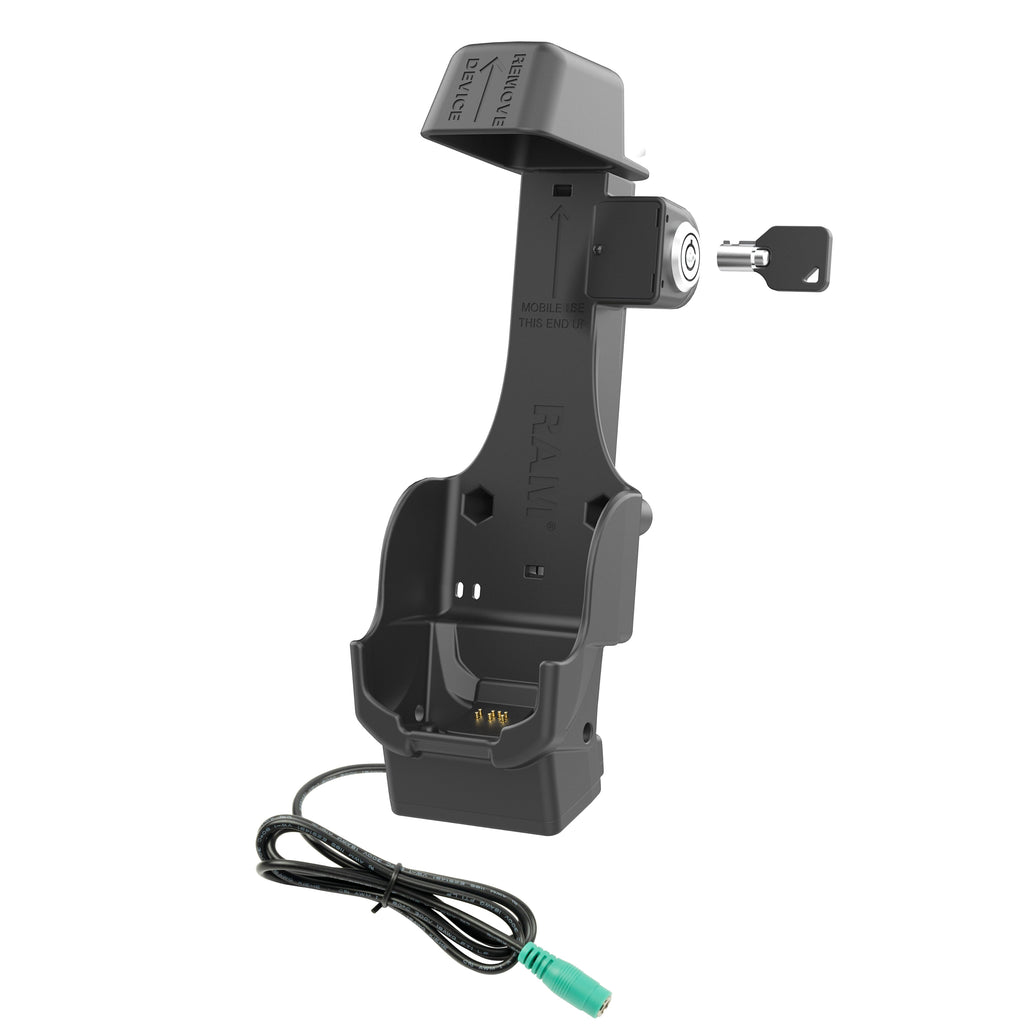 RAM-HOL-ZE26PHLU:RAM-HOL-ZE26PHLU_1:RAM® Locking Powered Dock for Zebra TC8300 - Heated Pins