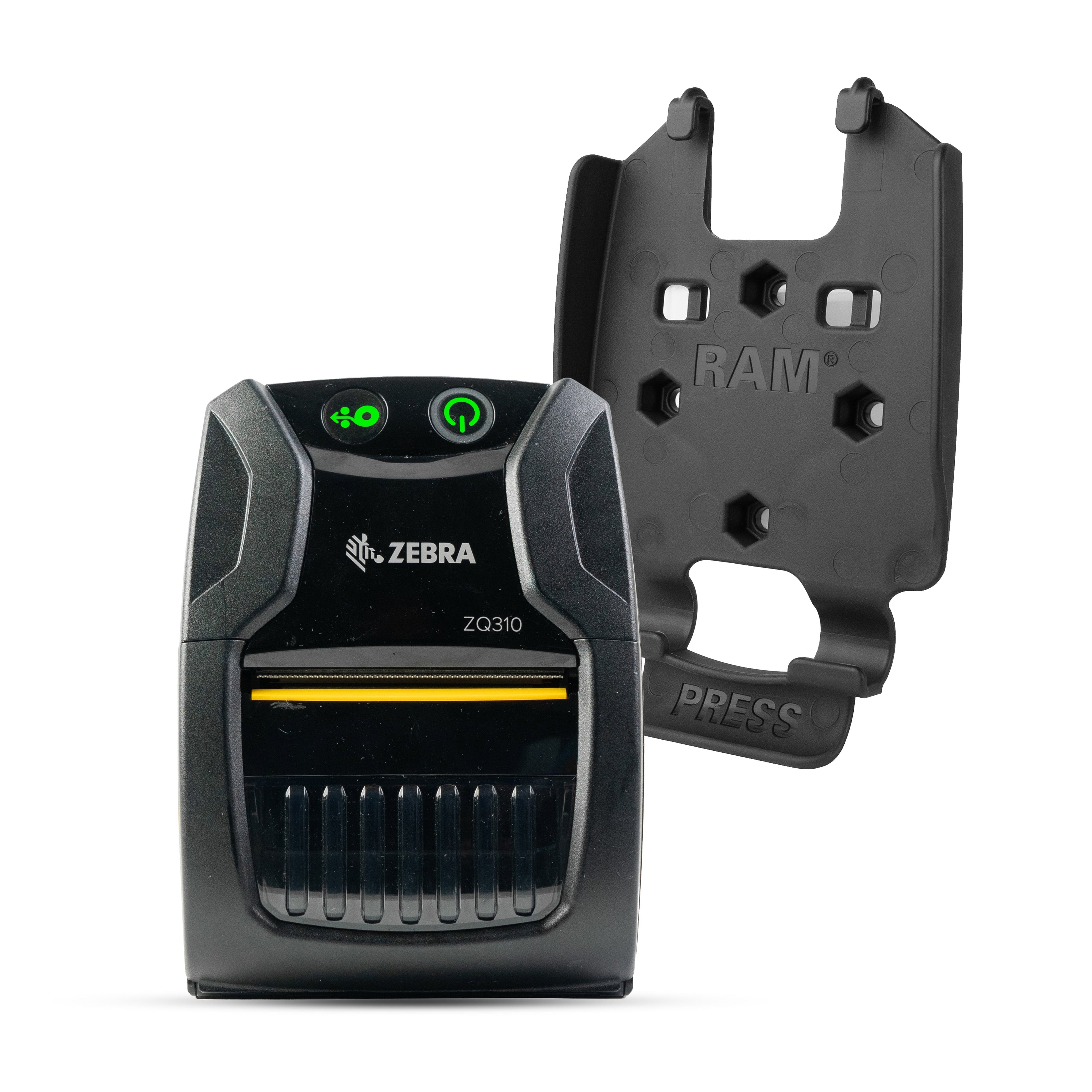 RAM-HOL-ZE28U:RAM-HOL-ZE28U_1:RAM® Quick Release Printer Holder for Zebra ZQ310 Series