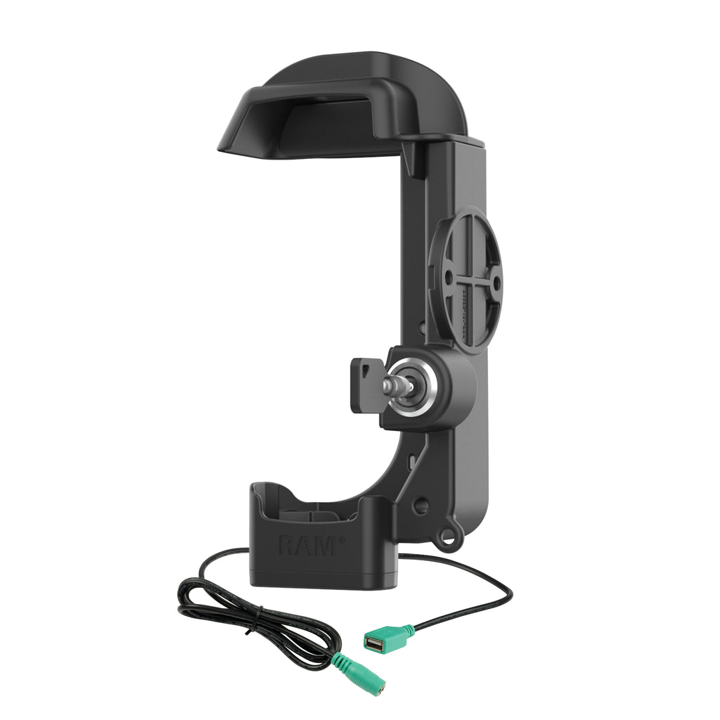 RAM-HOL-ZE33PDLU:RAM-HOL-ZE33PDLU_1:RAM® Locking Powered Dock + Single USB-A for Zebra MC3300/3400/3450