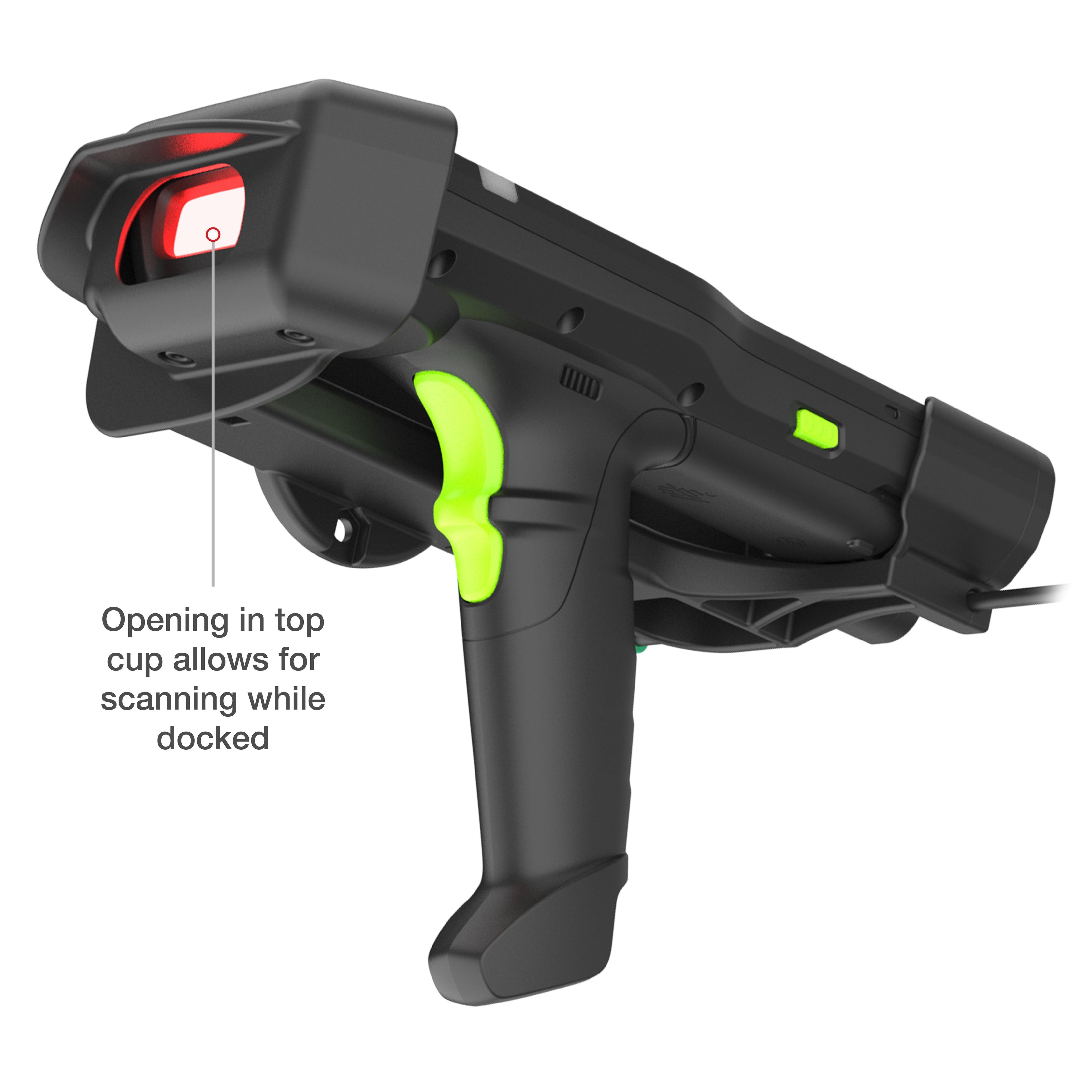 RAM-HOL-ZE33PDLU:RAM-HOL-ZE33PDLU_1:RAM® Locking Powered Dock + Single USB-A for Zebra MC3300/3400/3450