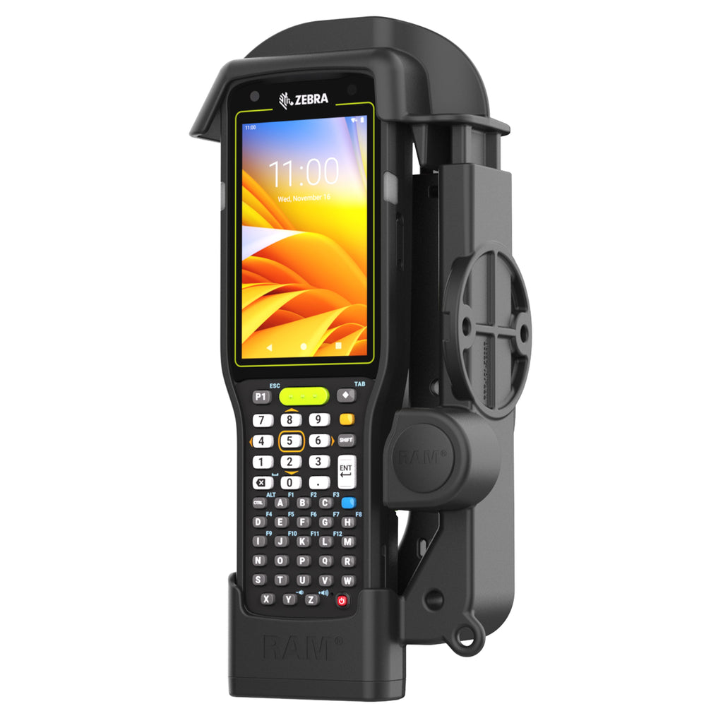 RAM-HOL-ZE33U:RAM-HOL-ZE33U_1:RAM® Spring Loaded Holder for Zebra MC3300/3400/3450
