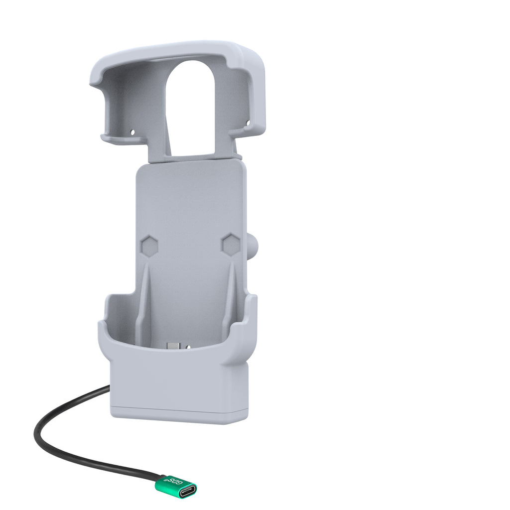 RAM-HOL-ZE39-C-GRY:RAM-HOL-ZE39-C-GRY_1:RAM® Powered Dock with USB-C for Zebra HC20 & HC50