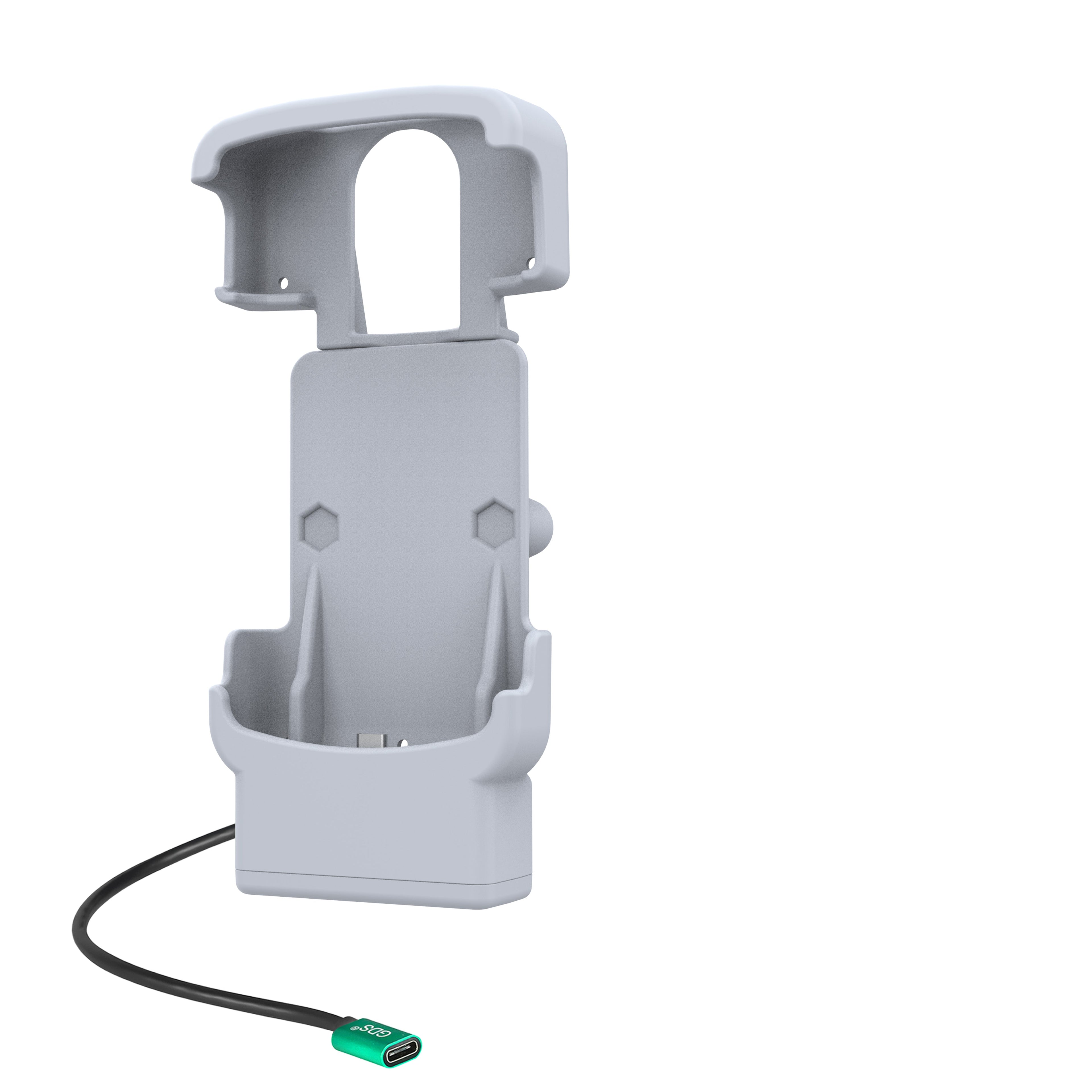 RAM-HOL-ZE39-C-GRY:RAM-HOL-ZE39-C-GRY_1:RAM® Powered Dock with USB-C for Zebra HC20 & HC50