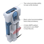RAM-HOL-ZE39-GRY:RAM-HOL-ZE39-GRY_1:RAM® Powered Dock with Pogo Pins for Zebra HC20 & HC50