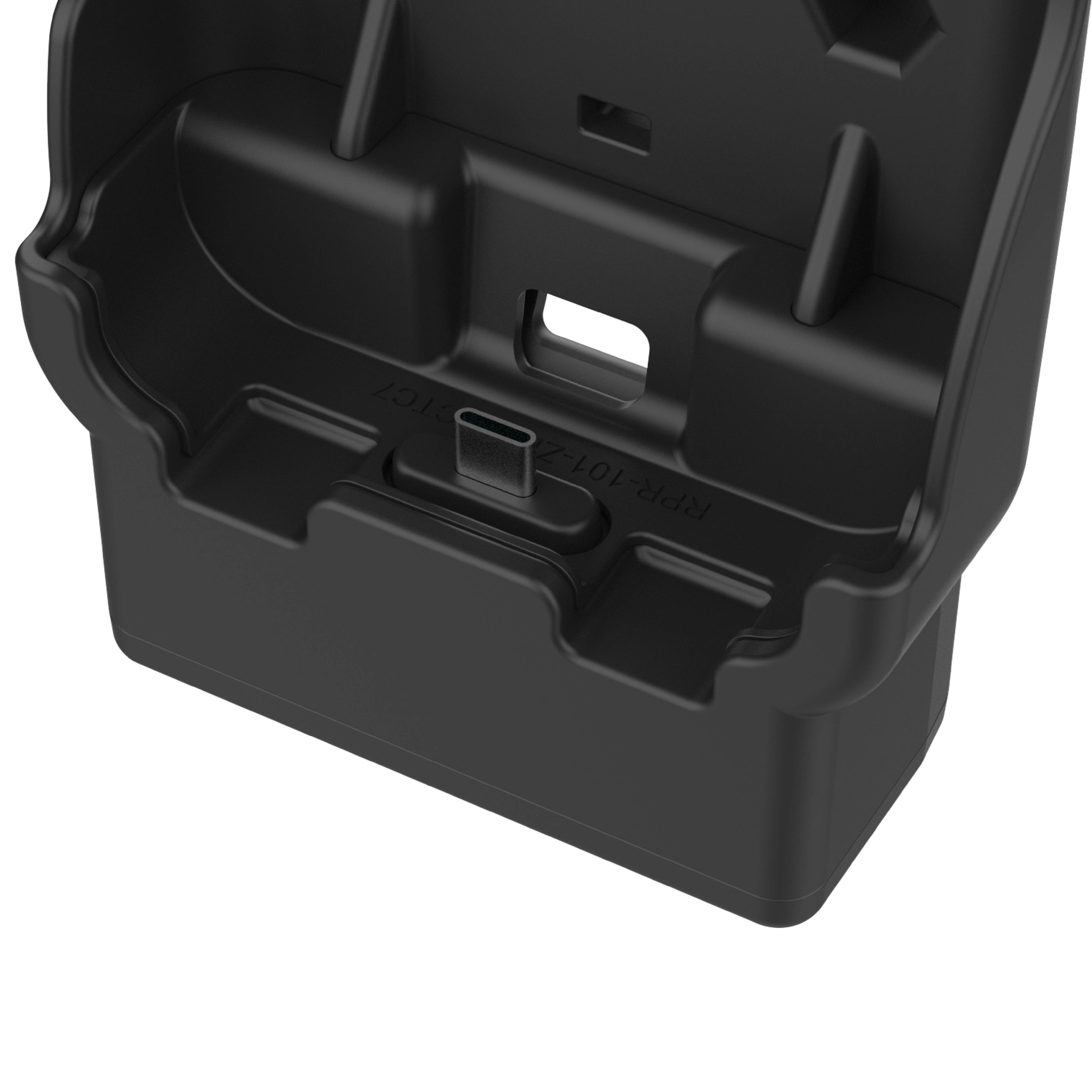 RAM-HOL-ZE41KL-C-2U:RAM-HOL-ZE41KL-C-2U_1:RAM® Locking Powered Dock with USB-C for Zebra TC501