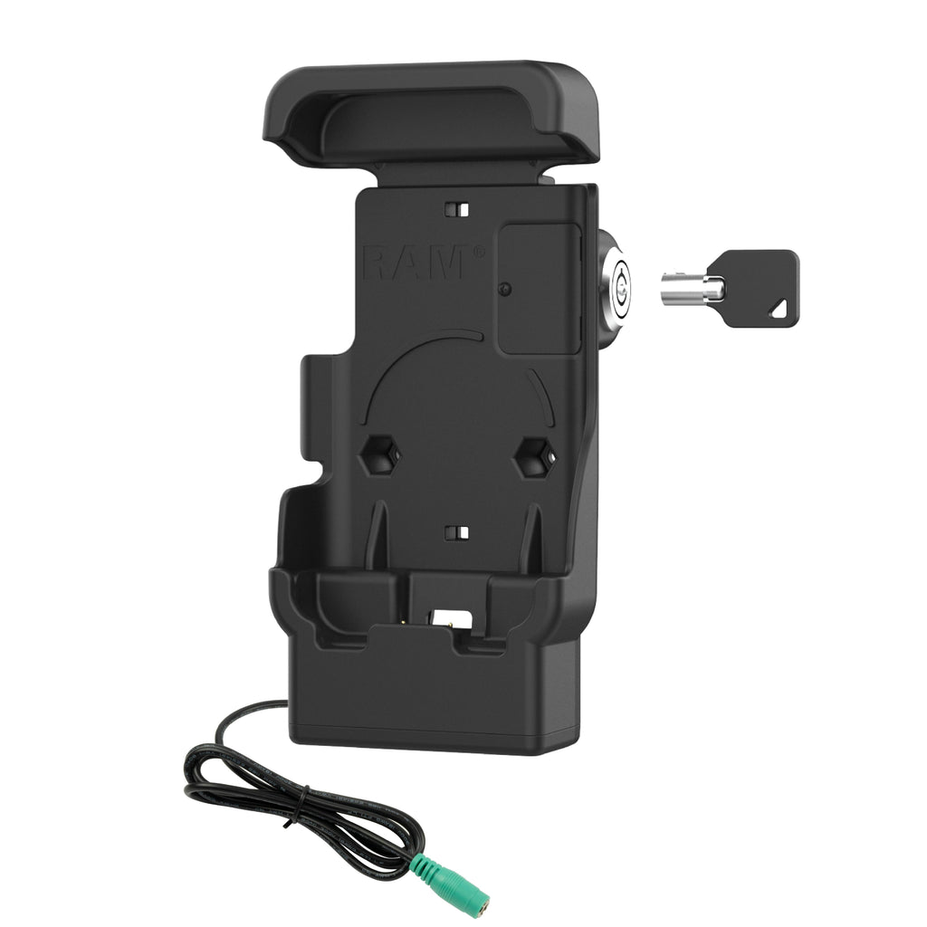 RAM-HOL-ZE41L-2U:RAM-HOL-ZE41L-2U_1:RAM® Locking Powered Dock with Pogo Pins for Zebra TC501