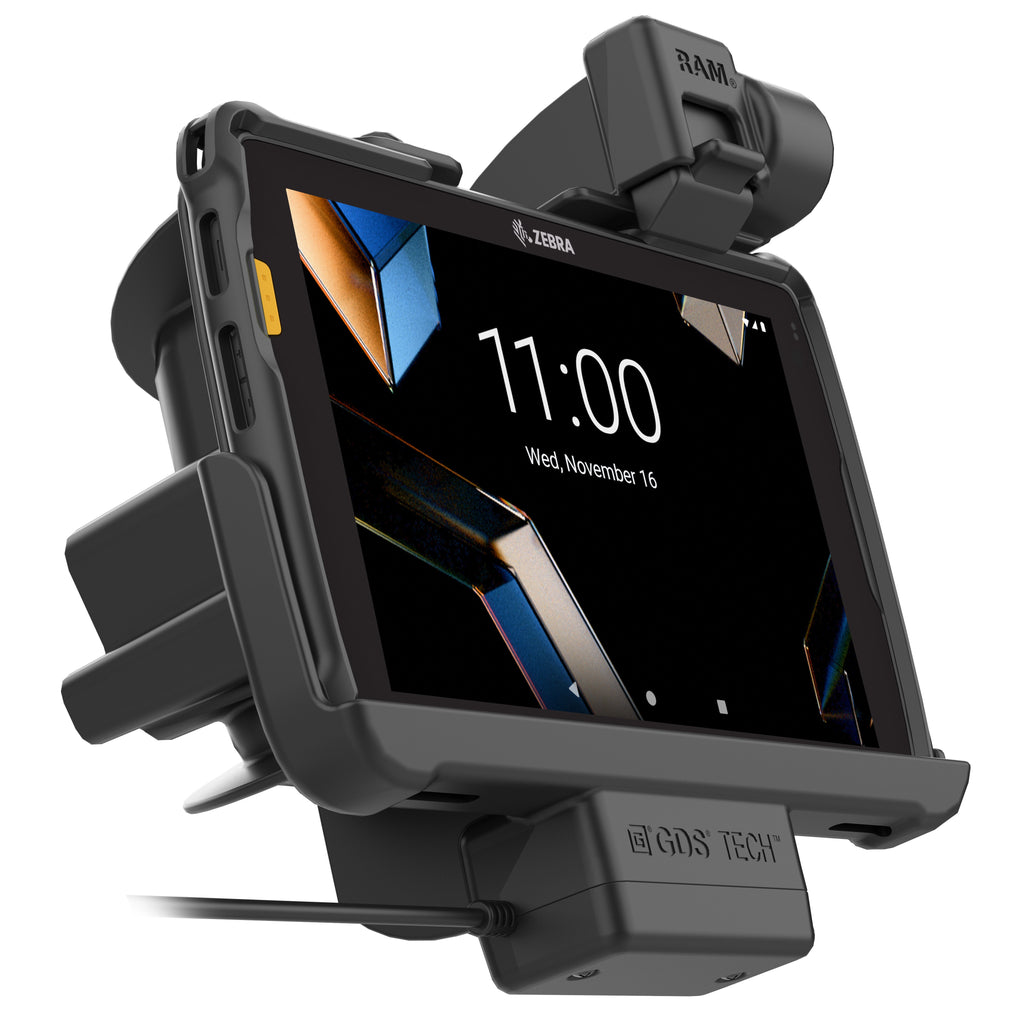 RAM-HOL-ZE44PLU:RAM-HOL-ZE44PLU_1:Locking RAM® Tough-Dock™ for Zebra ET401 8"