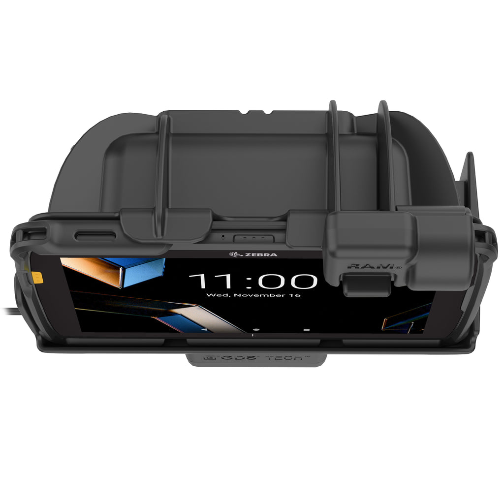 RAM-HOL-ZE44PU:RAM-HOL-ZE44PU_1:RAM® Tough-Dock™ with Latch for Zebra ET401 8"