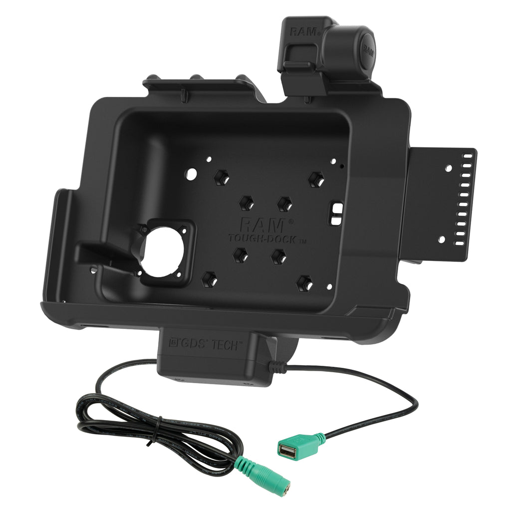 RAM-HOL-ZE45PDU:RAM-HOL-ZE45PDU_1:RAM® Tough-Dock™ Power + Data with Latch for Zebra ET401 10"