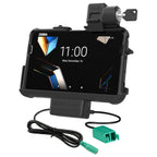 RAM-HOL-ZE46PD2LU:RAM-HOL-ZE46PD2LU_1:Locking RAM® Thin-Dock™ + Dual USB for Zebra ET401 8"