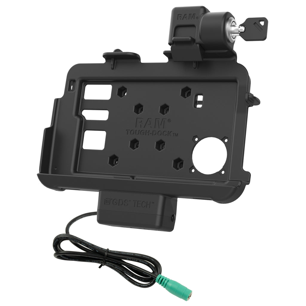 RAM-HOL-ZE46PLU:RAM-HOL-ZE46PLU_1:Locking RAM® Thin-Dock™ for Zebra ET401 & ET4x 8"