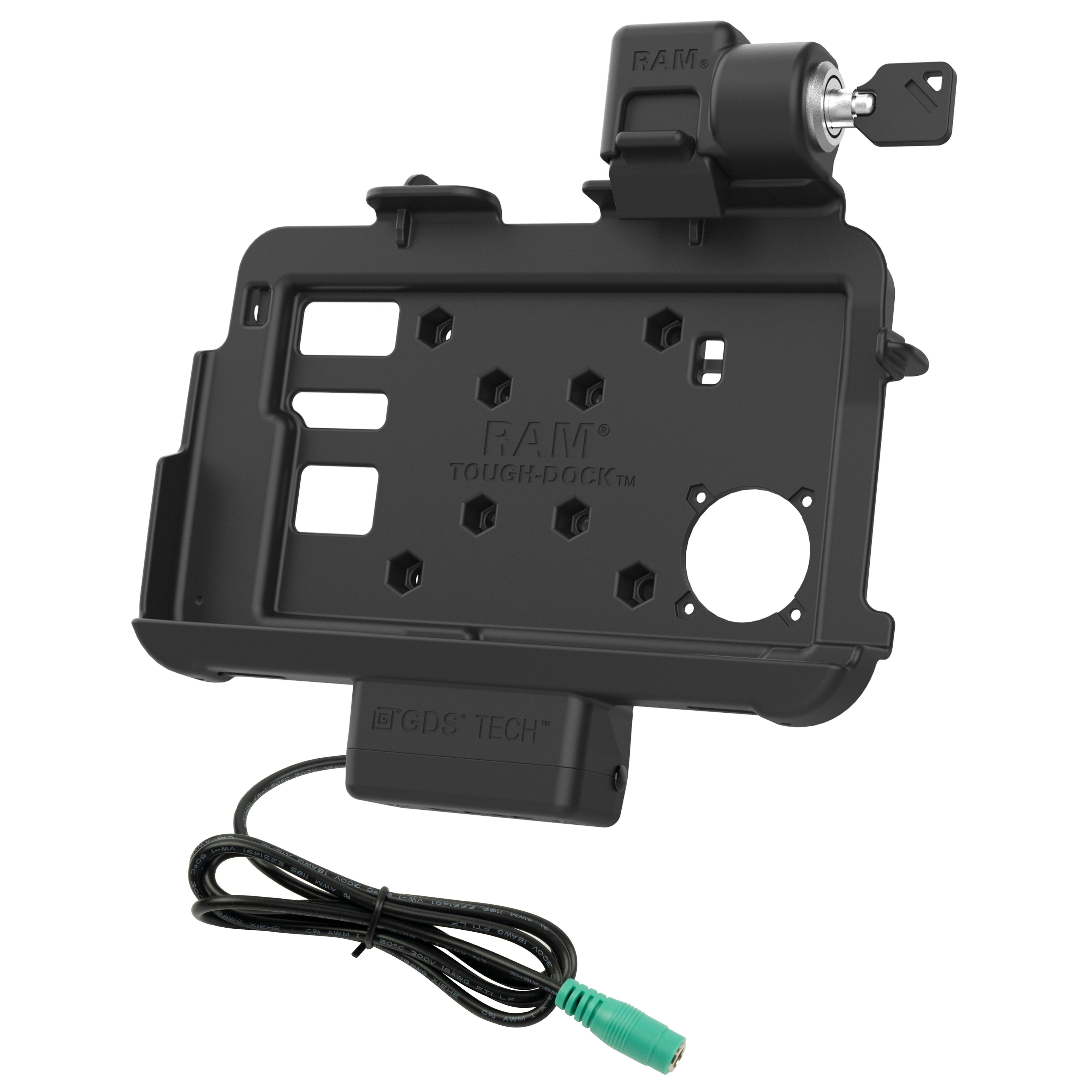 RAM-HOL-ZE46PLU:RAM-HOL-ZE46PLU_1:Locking RAM® Thin-Dock™ for Zebra ET401 & ET4x 8"