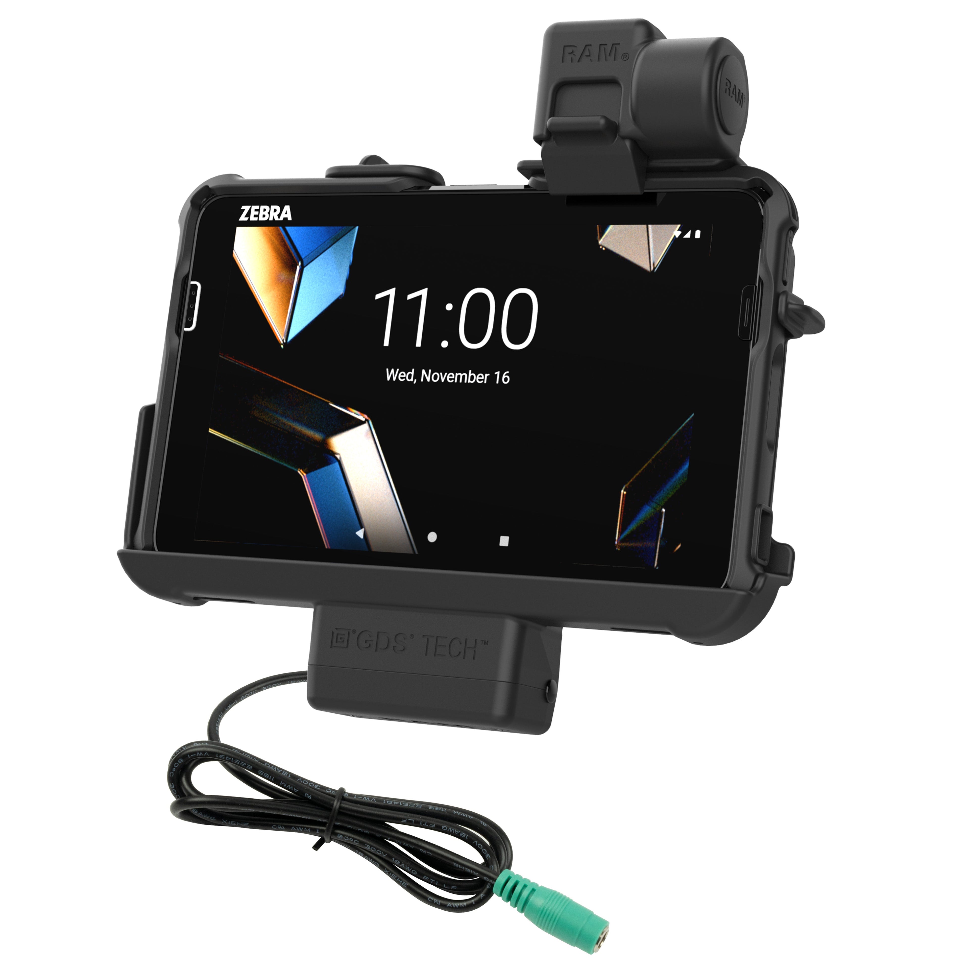 RAM-HOL-ZE46PU:RAM-HOL-ZE46PU_1:RAM® Thin-Dock™ for Zebra ET401 & ET4x 8"