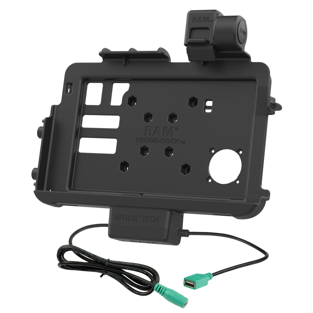 RAM-HOL-ZE47PDU:RAM-HOL-ZE47PDU_1:RAM® Thin-Dock™ + Data Dock for Zebra ET401 & ET4x 10"