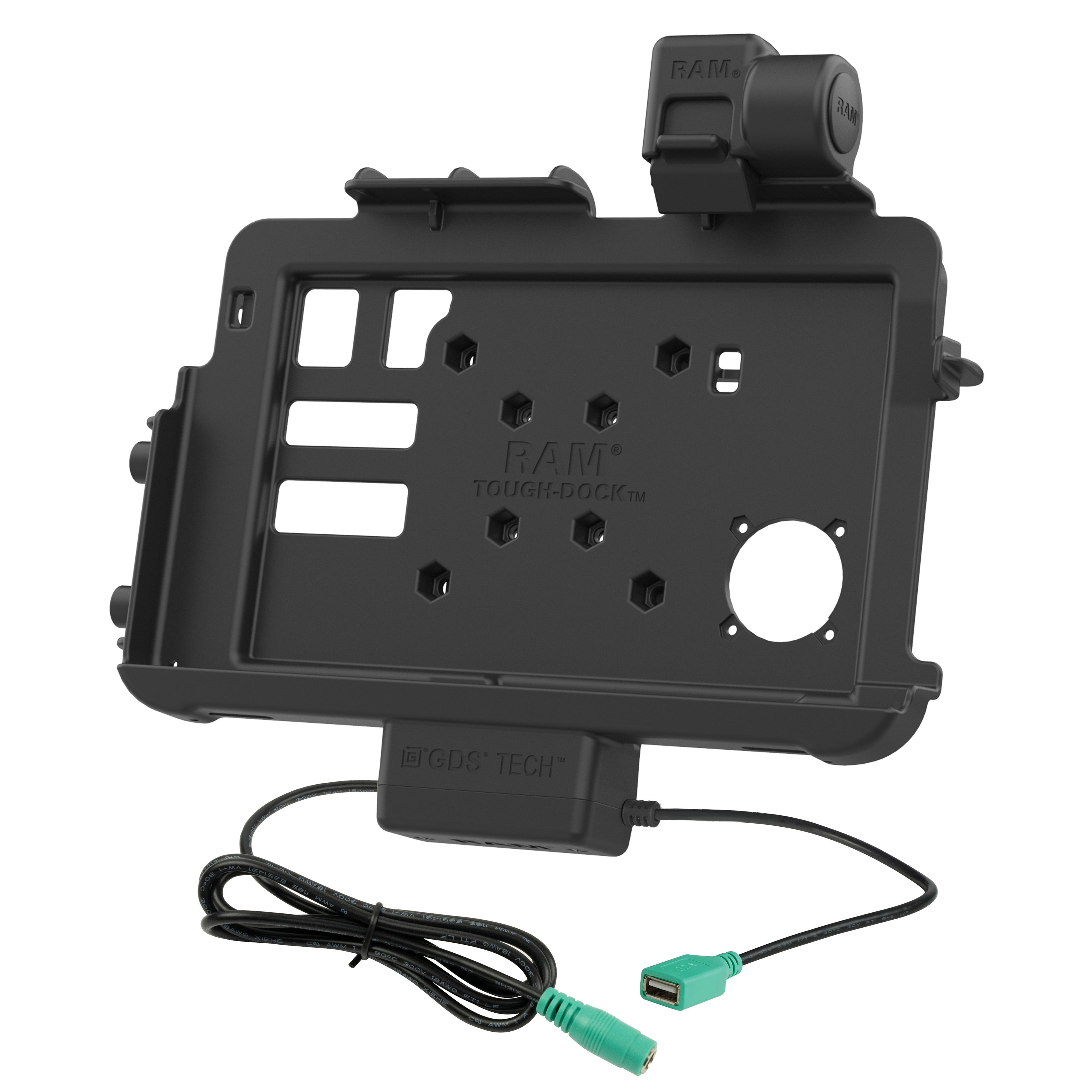 RAM-HOL-ZE47PDU:RAM-HOL-ZE47PDU_1:RAM® Thin-Dock™ + Data Dock for Zebra ET401 & ET4x 10"