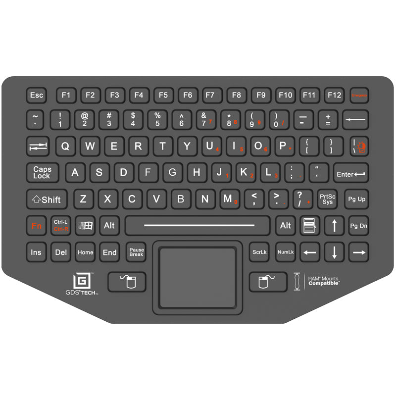 RAM-KB2-USB:RAM-KB2-USB_1:GDS® Keyboard™ with Track Pad