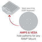RAM-KB2-USB:RAM-KB2-USB_1:GDS® Keyboard™ with Track Pad