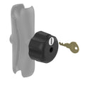 RAM-KNOB5LU:RAM-KNOB5LU_1:RAM® Key Lock Knob with Brass Insert for C Size Socket Arms
