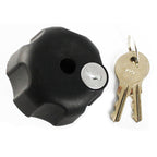 RAM-KNOB6LU:RAM-KNOB6LU_1:RAM® Key Lock Knob with Brass Insert for Swing Arms