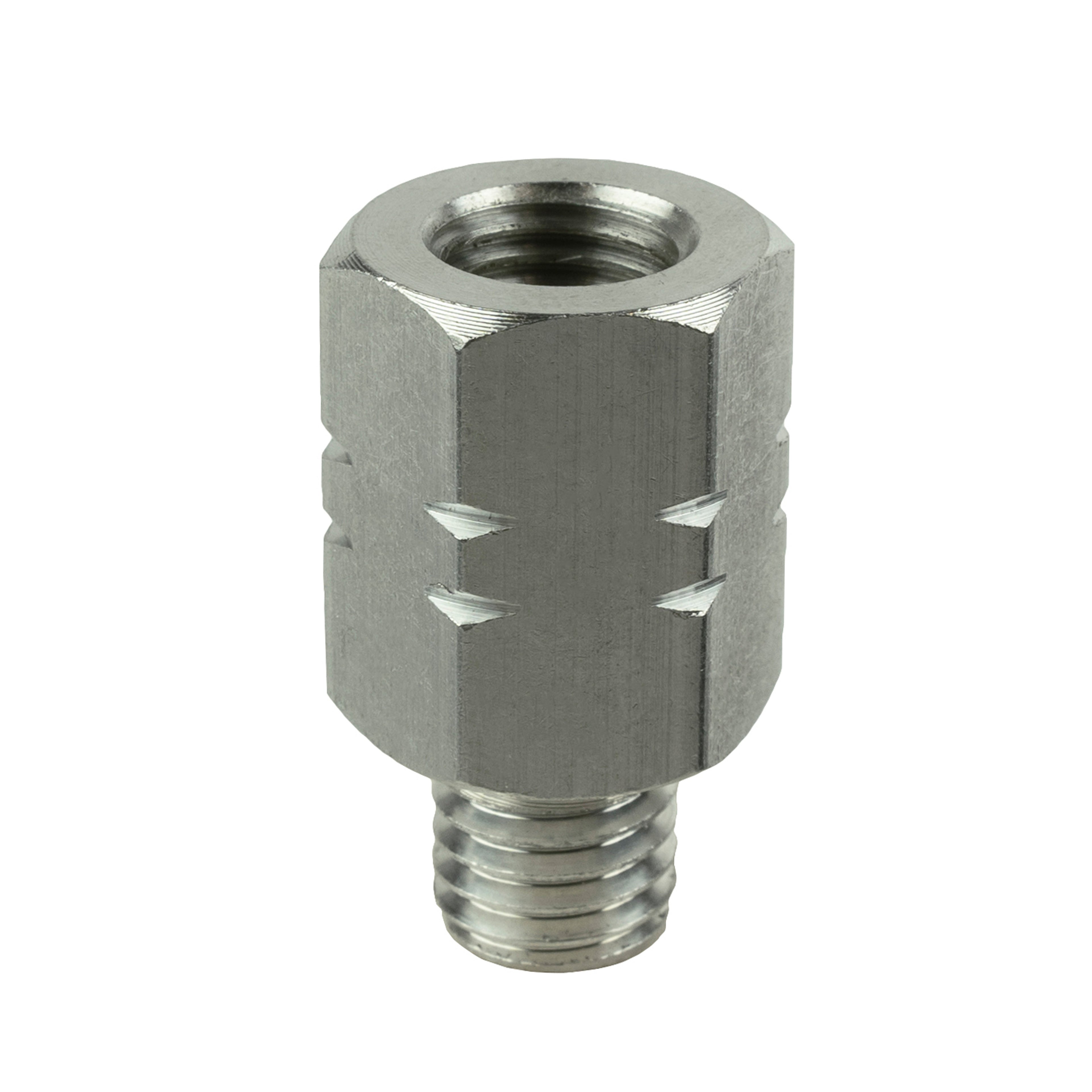 RAM-M10125-M1015:RAM-M10125-M1015_1:RAM® Female M10-1.25 to Male M10-1.5 Thread Adapter - 20mm Long
