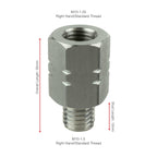 RAM-M10125-M1015:RAM-M10125-M1015_1:RAM® Female M10-1.25 to Male M10-1.5 Thread Adapter - 20mm Long