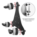 RAM-MAG48-3-PIV1U:RAM-MAG48-3-PIV1U_1:RAM® Tough-Mag™ 48MM 3-Point Pivoting Magnetic Mounting Base