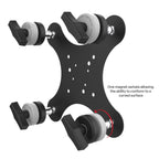 RAM-MAG48-4S-PIV1U:RAM-MAG48-4S-PIV1U_1:RAM® Tough-Mag™ 48MM 4-Point Pivoting Magnetic Mounting Base