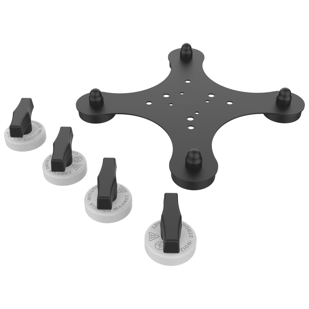 RAM-MAG48-4SU:RAM-MAG48-4SU_1:RAM® Tough-Mag™ 48MM 4-Point Magnetic Mounting Base