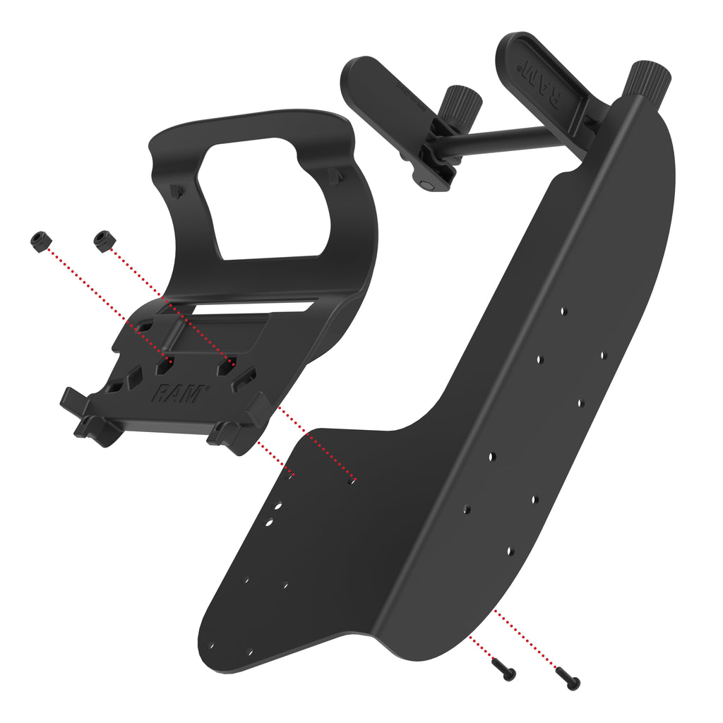 RAM-PM1-ZE31U:RAM-PM1-ZE31U_1:RAM® Printer Mount with Paper Feed for Zebra ZQ630 Series