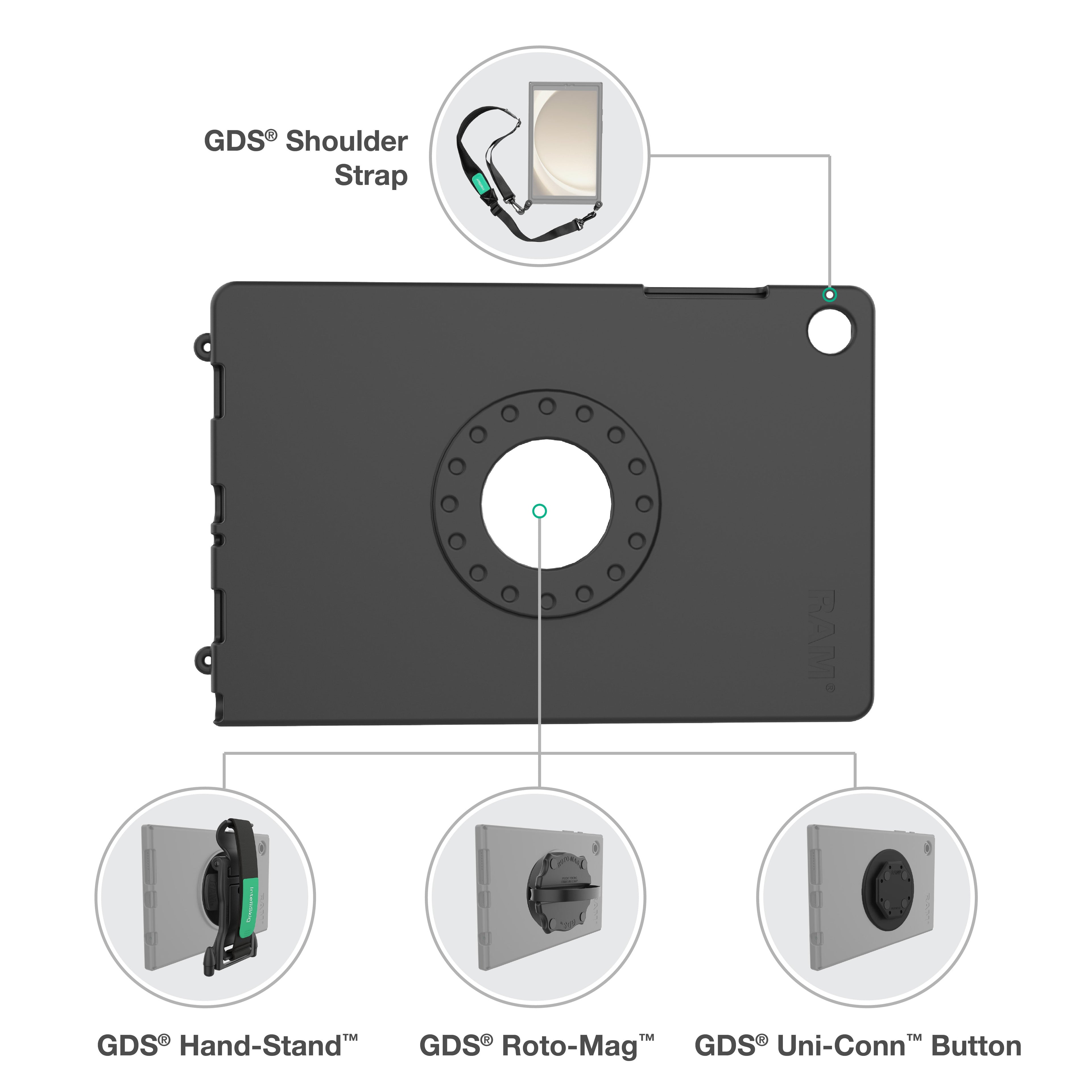 RAM-SKIN-SAM104:RAM-SKIN-SAM104_1:RAM® Skin™ for Samsung Tab A11+
