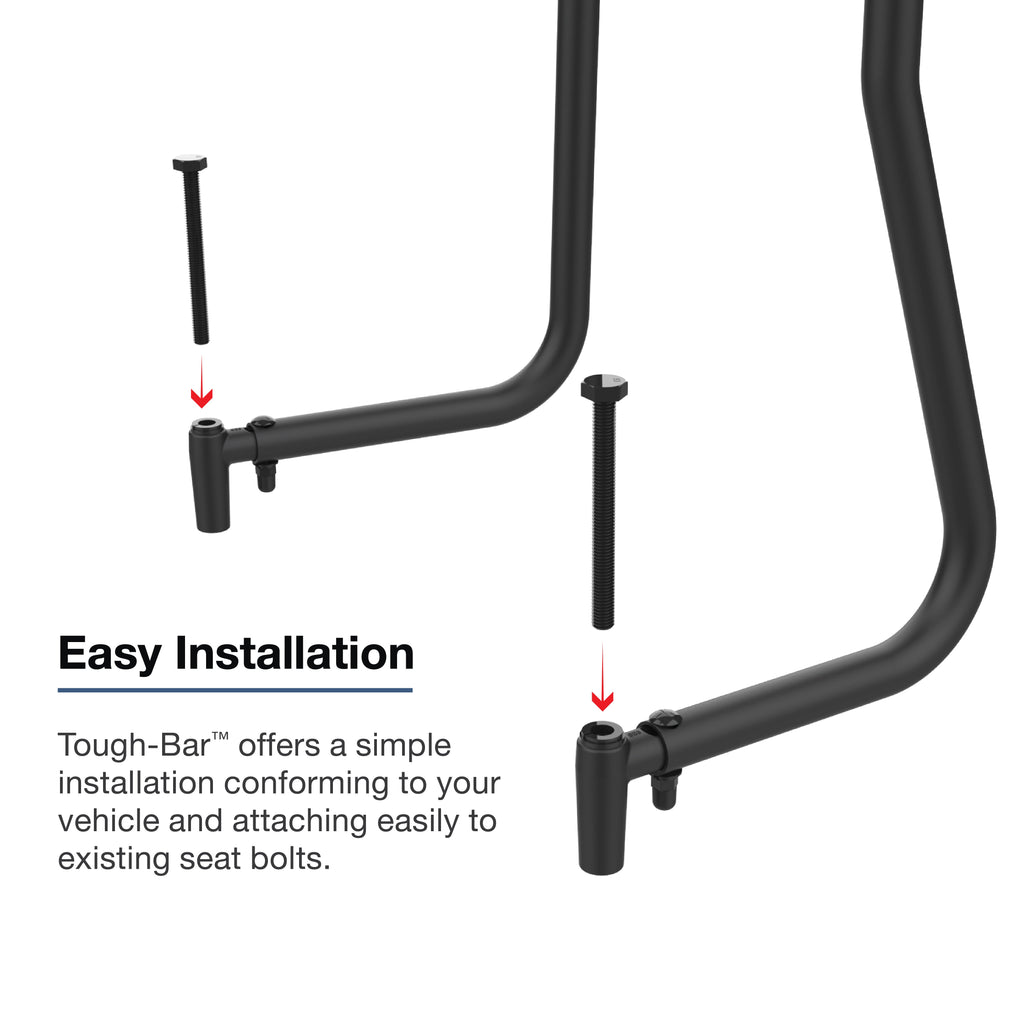 RAM-TB-31:RAM-TB-31_1:RAM® Tough-Bar™ for '19-26 Chevrolet Silverado (Console) 13.4" Display