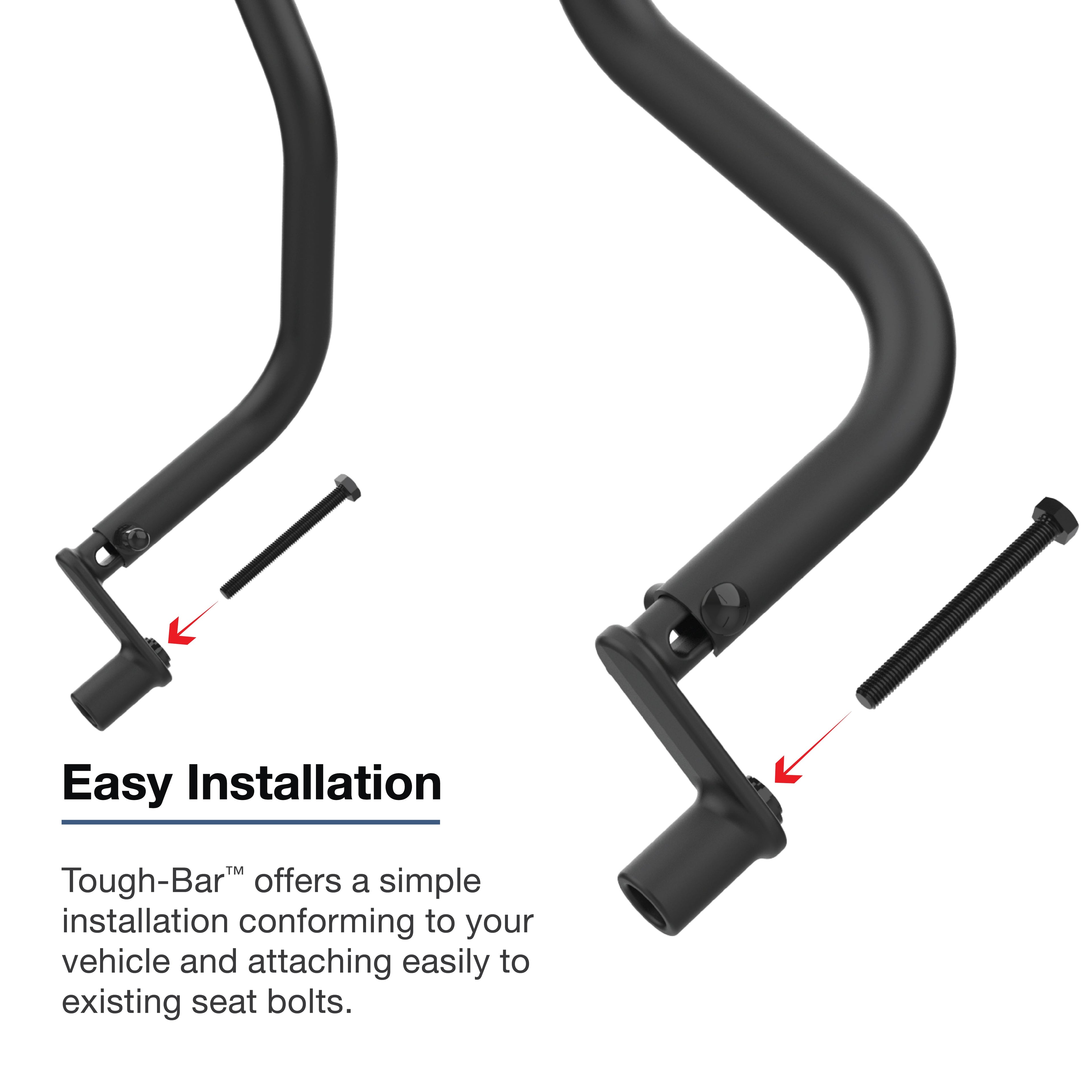 RAM-TB-41:RAM-TB-41_1:RAM® Tough-Bar™ for '19-24 Ram 2500 & 3500 (Bench Seat)