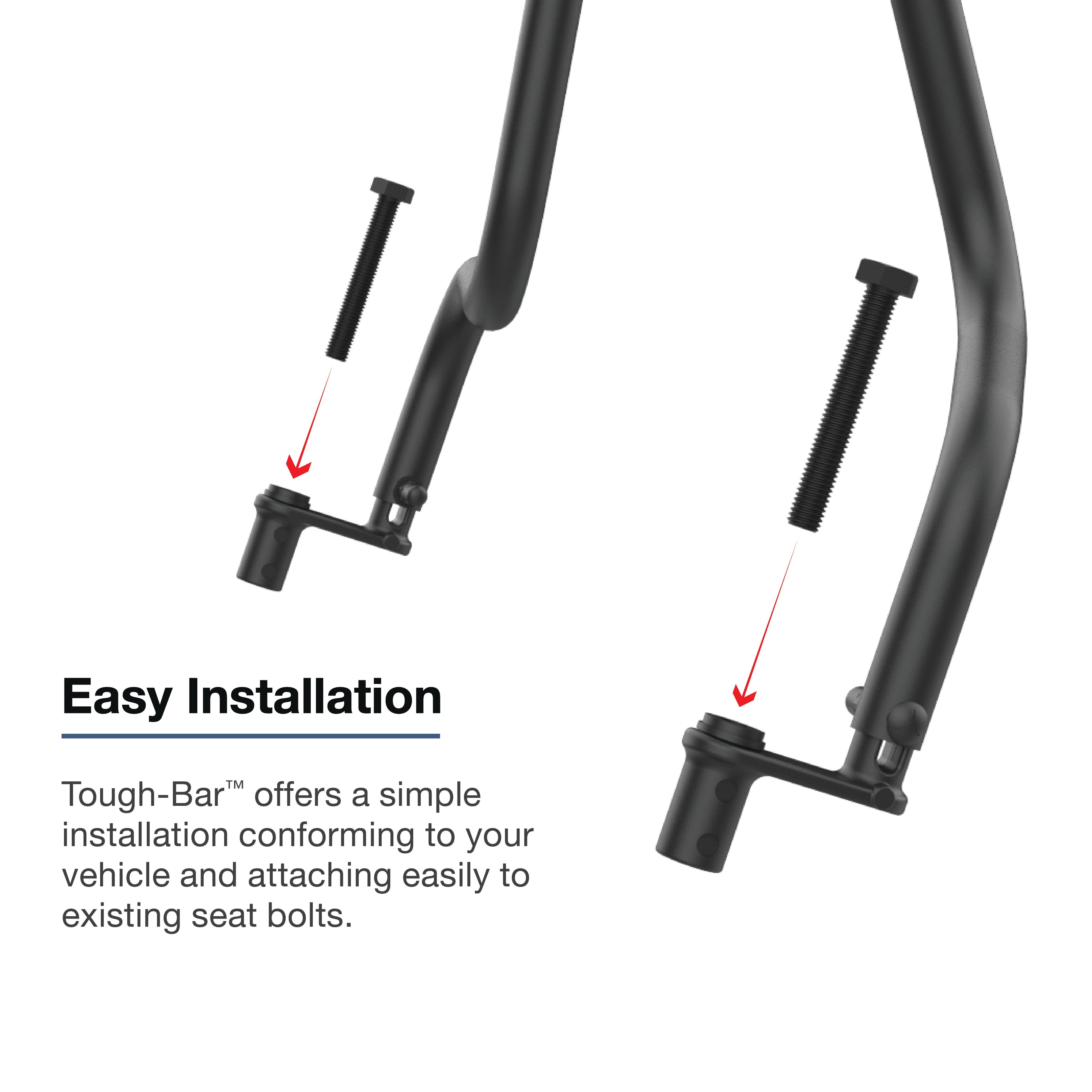 RAM-TB-55:RAM-TB-55_1:RAM® Tough-Bar™ for '16-26 Ford F-650 & F-750 (Bench Seat)