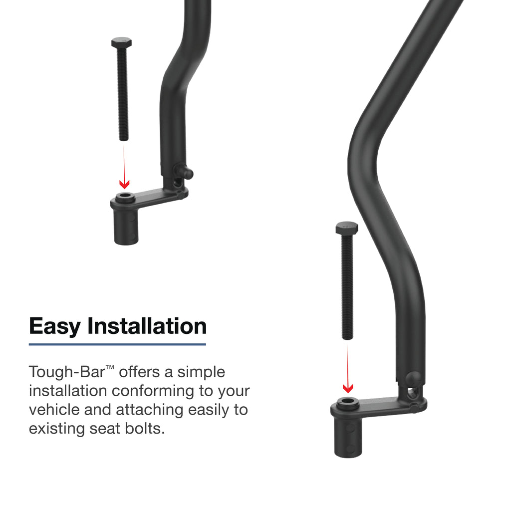 RAM-TB-72:RAM-TB-72_1:RAM® Tough-Bar™ for '17-22 F-Series - 4.2" & 8" Display + More