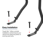 RAM-TB-9-DT-204-TRA1:RAM-TB-9-DT-204-TRA1_1:RAM® Tough-Bar™ for '18-23 Jeep Gladiator & Wrangler with Tough-Track™