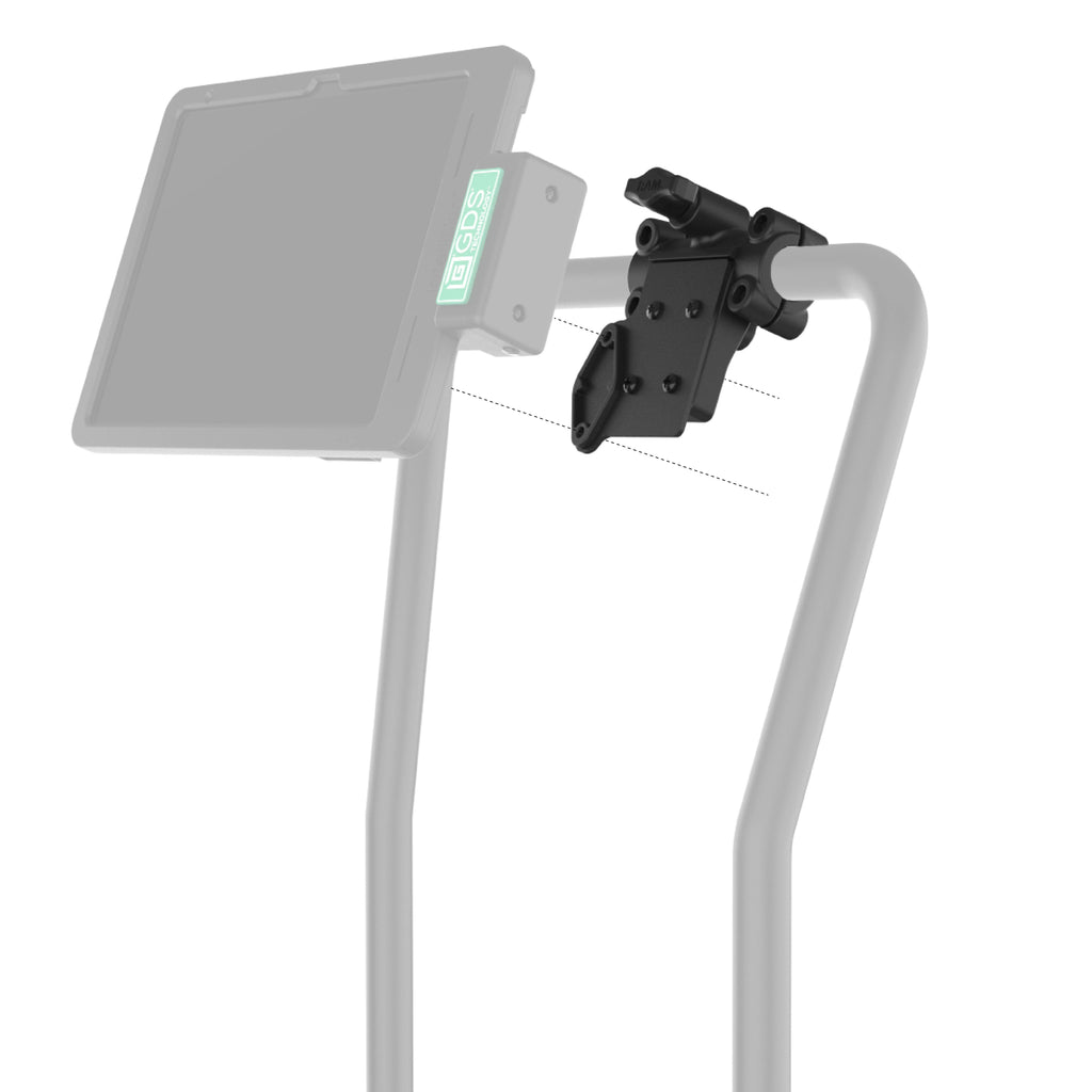 RAM-TB-FH1-1P2U:RAM-TB-FH1-1P2U_1:RAM® Friction Hinge Mount with AMPS Bracket for Tough-Bar™