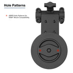 RAM-TB-FH1-PV4-ROTO1U:RAM-TB-FH1-PV4-ROTO1U_1:RAM® Friction Hinge Mount for Tough-Bar™ with Roto-View™ & Pivot Feature