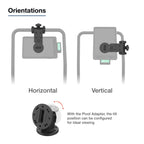 RAM-TB-FH1-PV4U:RAM-TB-FH1-PV4U_1:RAM® Friction Hinge Mount for Tough-Bar™ with Pivot Feature