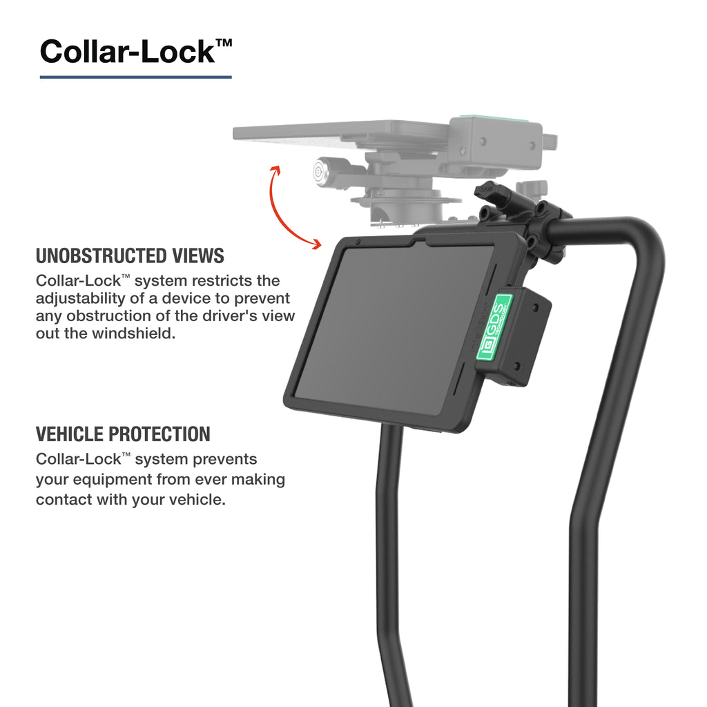 RAM-TB-FH1-ROTO1U:RAM-TB-FH1-ROTO1U_1:RAM® Friction Hinge Mount for Tough-Bar™ with Roto-View™