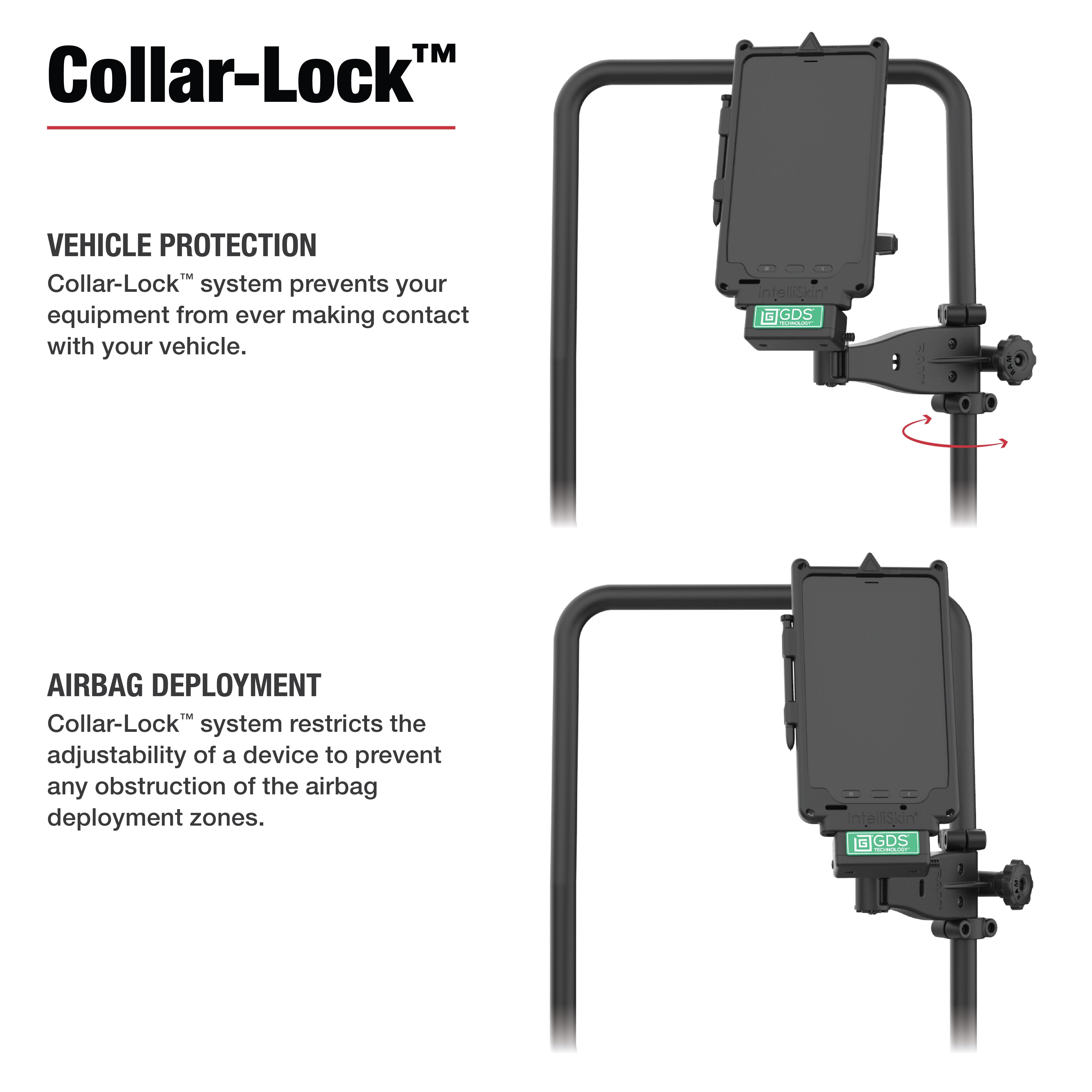 RAM-TB-FHA2-1BU:RAM-TB-FHA2-1BU_1:RAM® Friction Hinge Arm with Pin-Lock™ Ball for Tough-Bar™